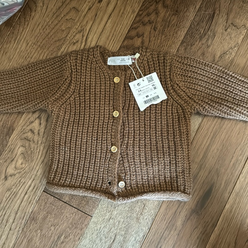 Zara Brown Knit Sweater for Kids